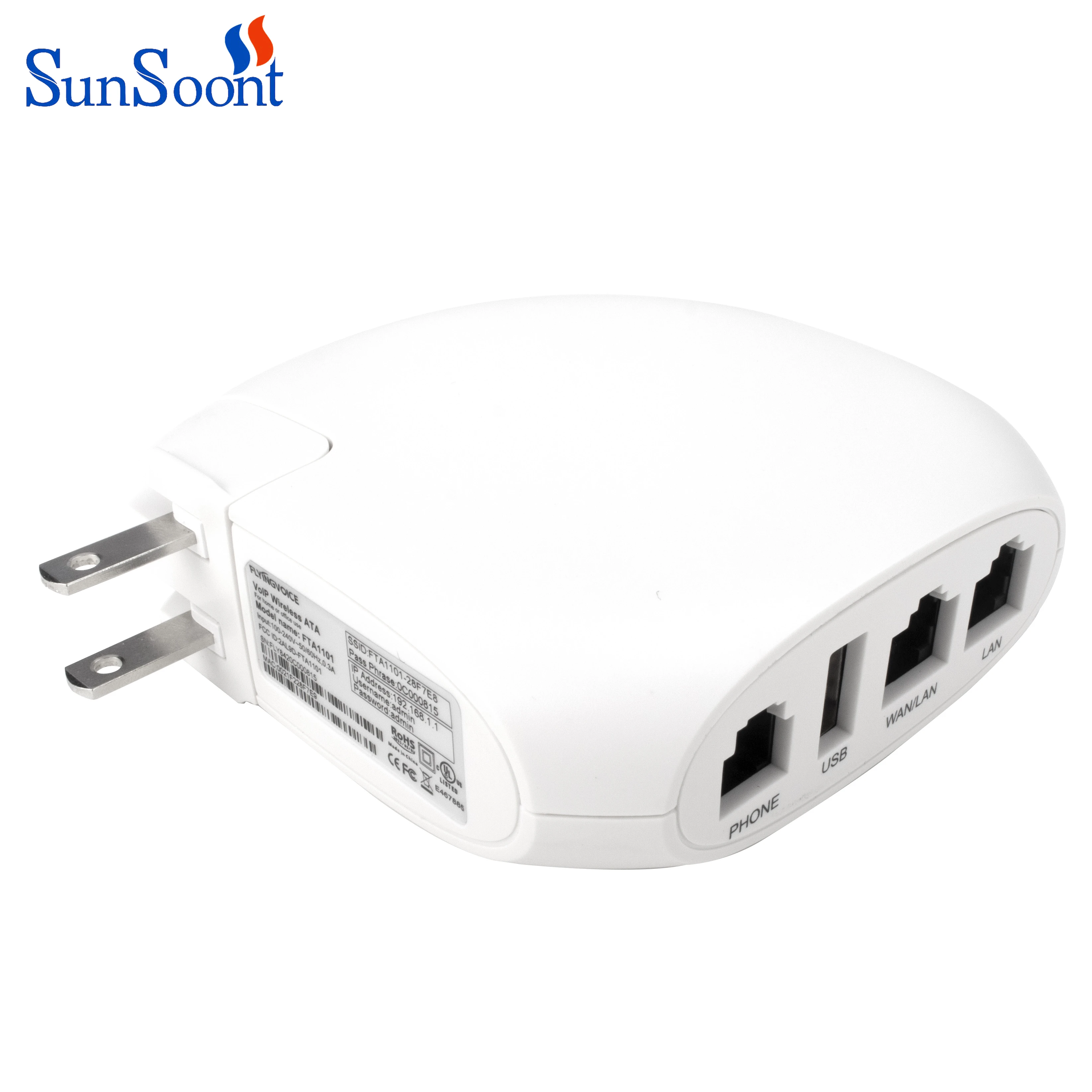 FTA1101 voip micro Router GATEWAY with RJ11 FXS+RJ45 Lan Port for Indoor Home or Office Use