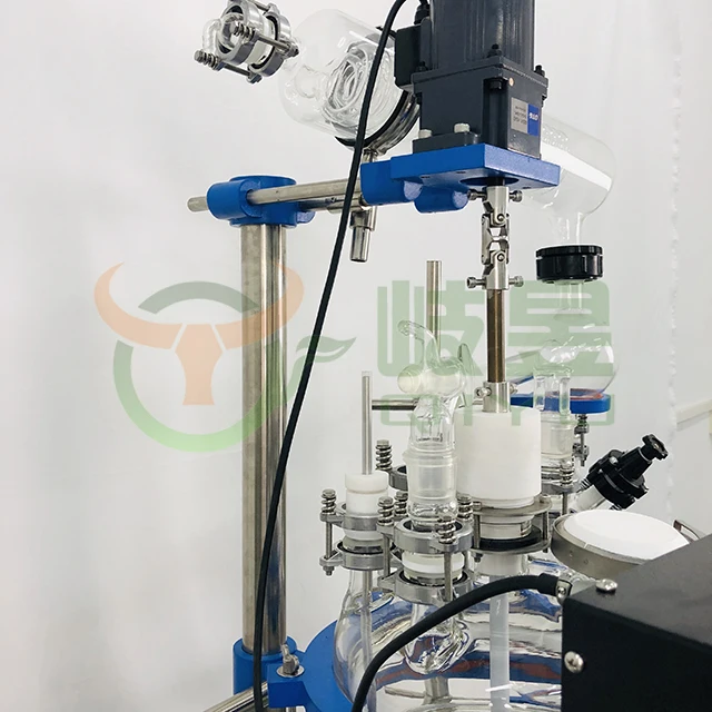 Jacketed glass reactor Perfect For Lab Use Fast Delivery High efficiency condenser 50L 100L 200L hybrid process reactors