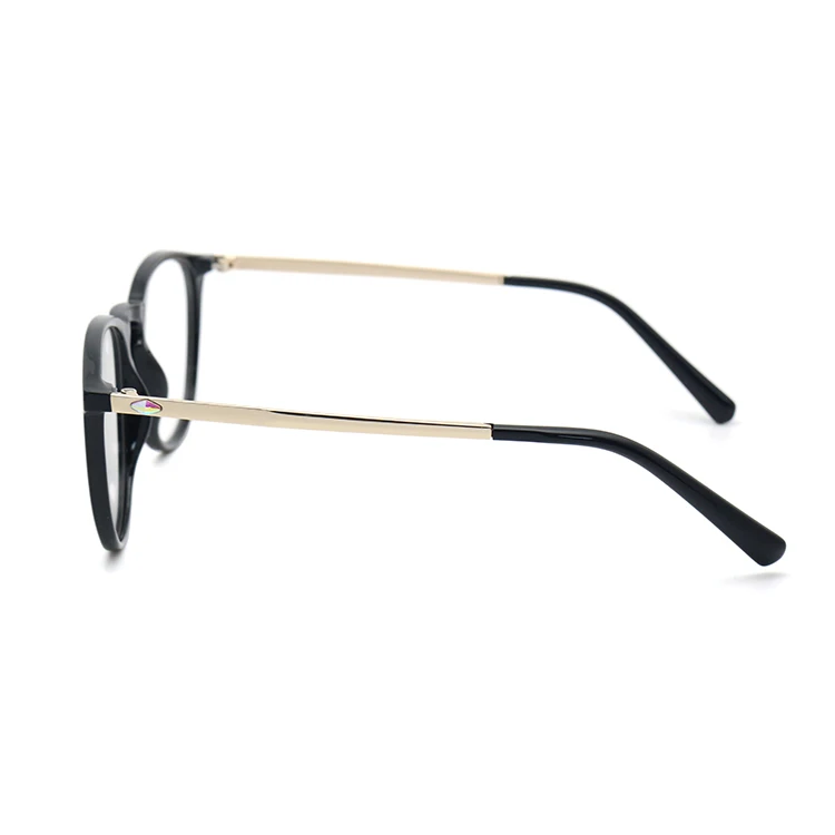 Fashionable italian round acetate eyeglasses frames thin optical frames unisex glasses frames