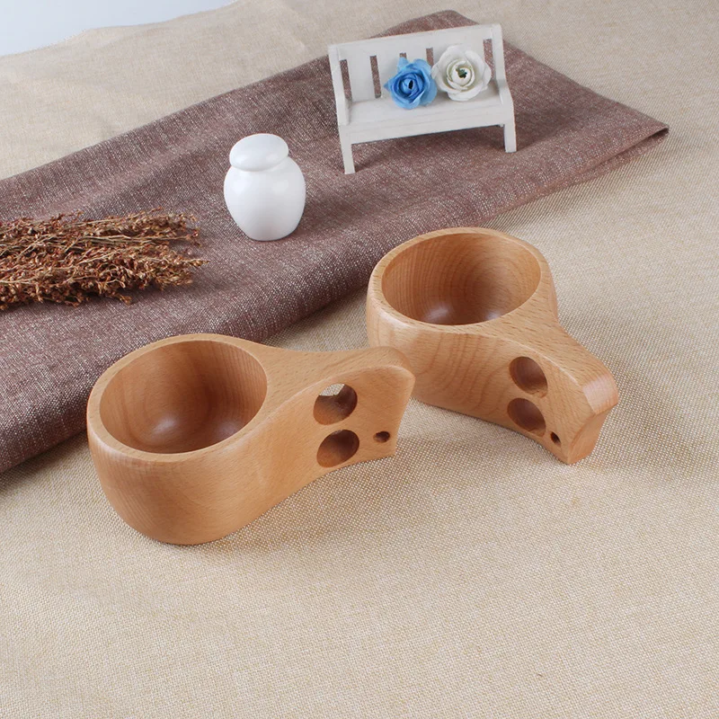 Wholesale Finland Wooden Kuksa Drinking Cup for Coffee