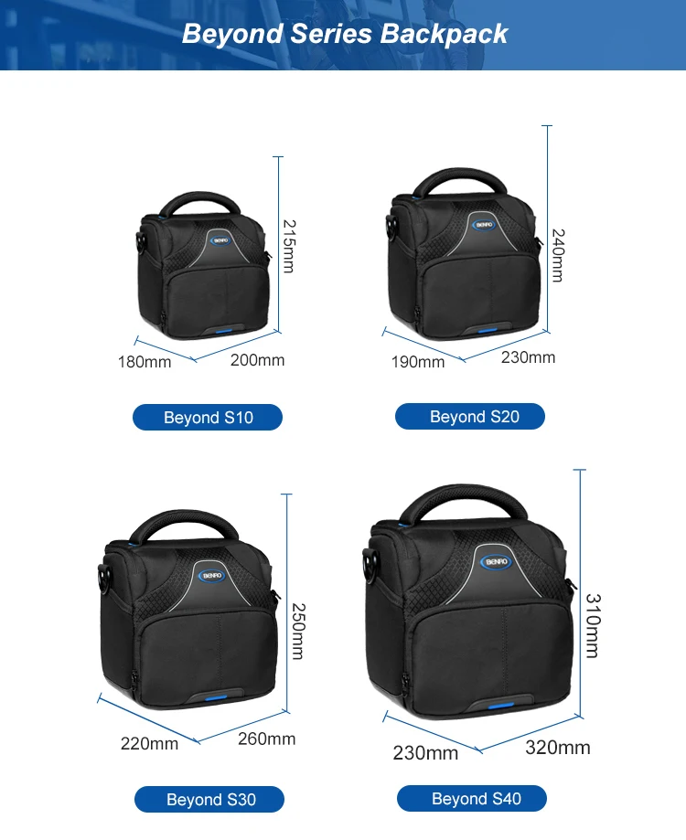 BENRO Single Shoulder Sling Compact Camera Bag Case Compatible for Canon Nikon Sony Leica Pentax SLR DSLR Mirrorless Camera