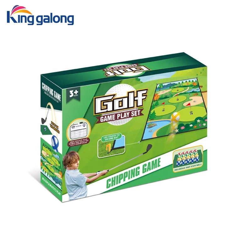 Wholesale Golf Mat For Kids Girls Boys Play Outdoor and Indoor With 20 Fight Sticky Balls And Golf Hitting Mat Toys