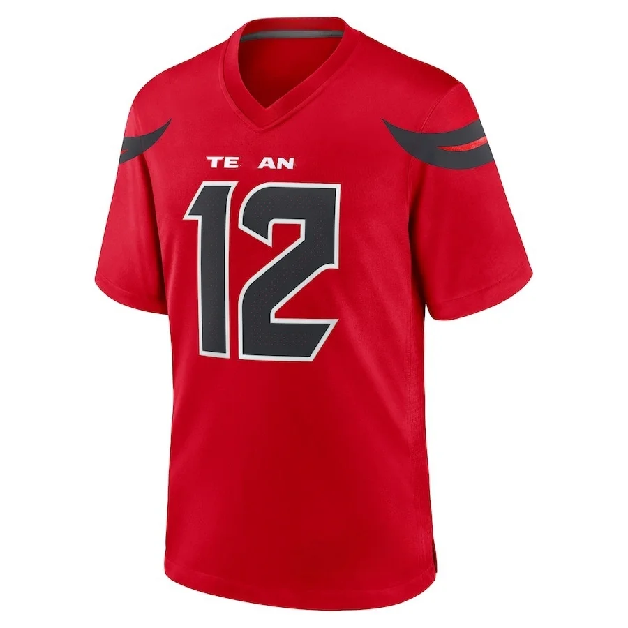 Wholesale American Popular Team Houston No.12 Rugby Jerseys high-quality Customized Rugby Jerseys