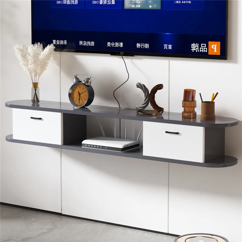 Simple modern home hanging hanging cabinet bedroom wall cabinet shelf wall mounted TV cabinet