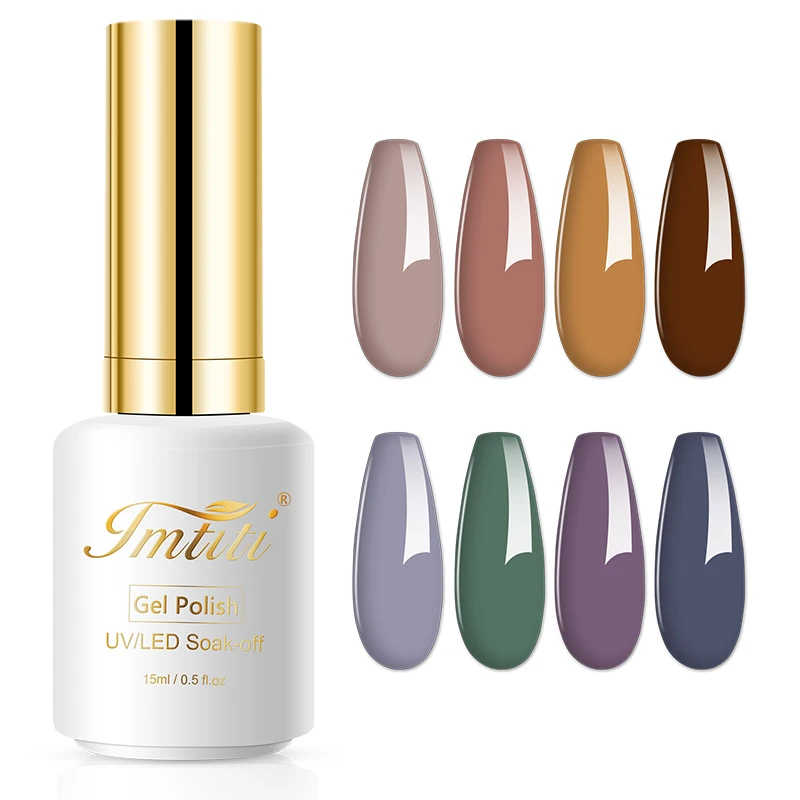 IMTITI OEM low moq private label gel nails manufacturer new spring color collection professional organic 15ml UV gel nail polish