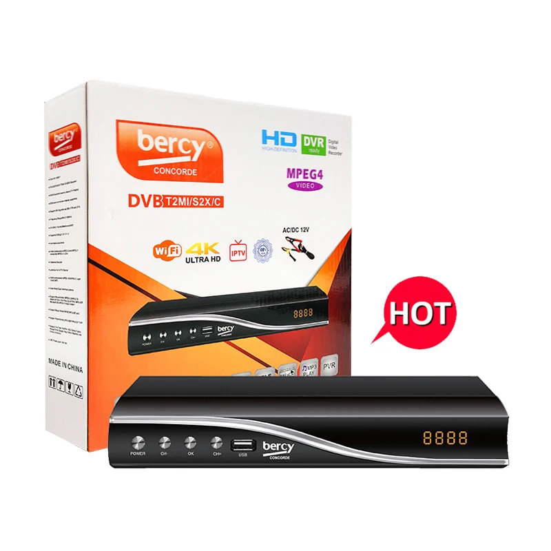  BERCY-CONCORDE высокое качество DVB-T2 + S2 декодер 1080P COMBO dvb t2 s2 приемник с youtube cccam