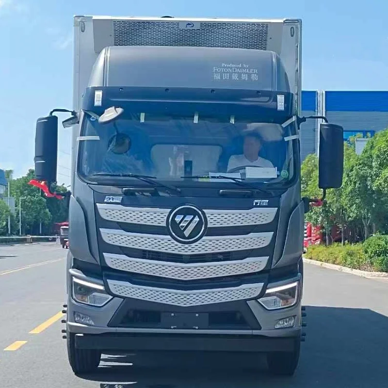 9.6 Mi Futian Auman Small Three-Axle Refrigerated Truck Diesel Medicine Vaccine Cold Chain Truck Aluminum Alloy Ventilation Tank