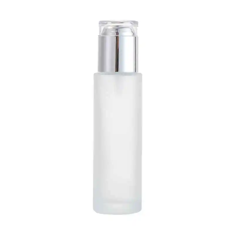 2022 Small Top High-End depolish glass Cosmetic Container 20ml,30ml,40ml,50ml,60ml,80ml,100ml,120ml,20g,30g,50g Pump Bottle