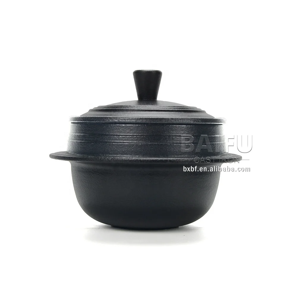 Mini Gamasot Premium Korean Dutch Oven Rice Pot Enameled Cast Iron Pot with Lid Korean Stone Bowl Cauldron