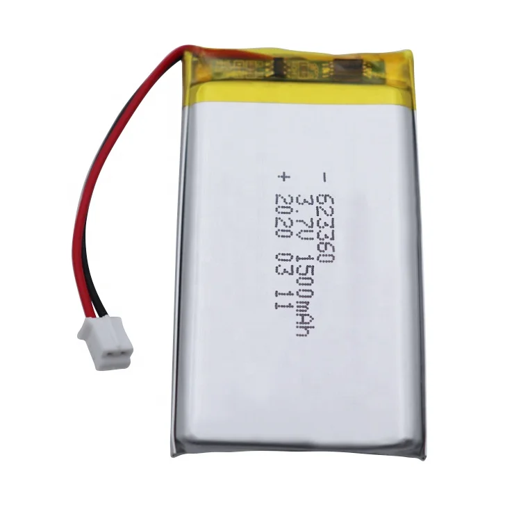 Factory price supply 623360 3.7v 1500mah lithium polymer battery