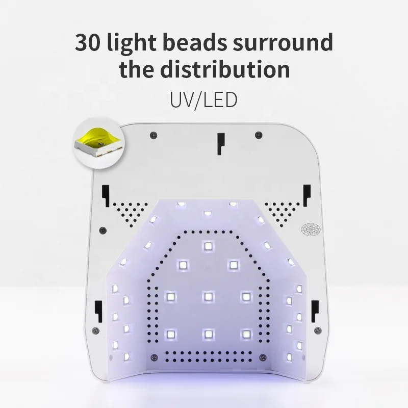 High Quality Nails Lamps 48W High Power 30 Lamp Beads Intelligent Induction 3 Timer Setting UV LED Nail Lamp Cordless