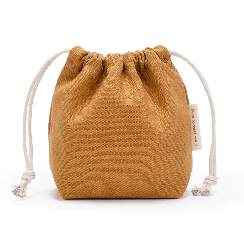 Custom Cotton Drawstring Pouch Bags Reusable Eco Friendly Blank Small Organic Cotton Drawstring Bag with Logo