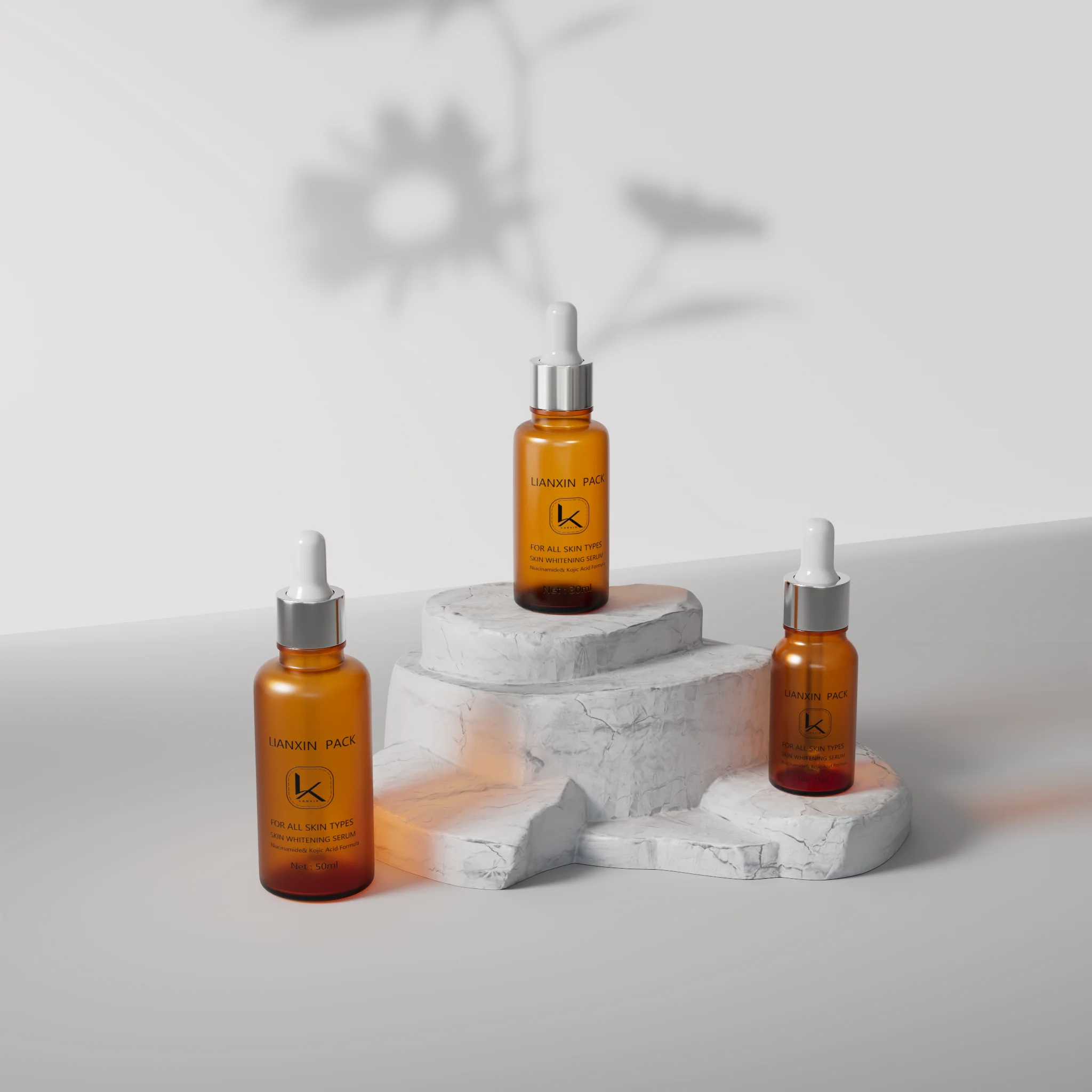 factory custom clear frosted cylinder hair oil cosmetic serum glass dropper empty bottle for essential oil