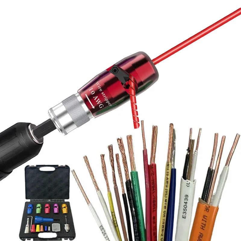 adjusting automatic self set quick electricity stripper awg multifunctional tools measurement with multifunction wire stripper