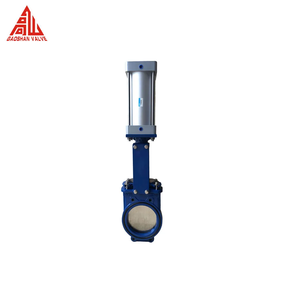 Knife Gate Valve Bi-directional Pneumatic Knife Gate Valve For Slurry Penstock