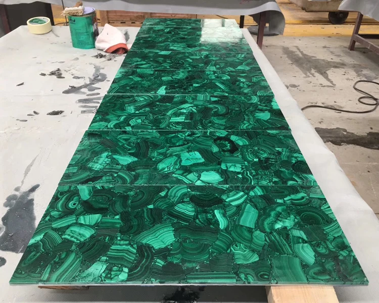 Semiprecious Stone Malachite Green Agate Slab Price