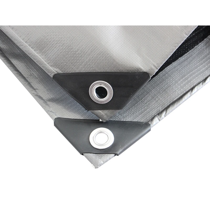 Medium Duty black/Silver Poly Tarp