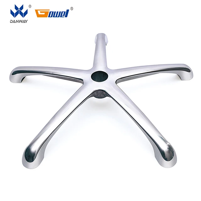 Gowel Danway 5-star Swivel Chair Base ALA-C3 Factory Rocking Rotating Heavy Duty Aluminium Alloy Office Chair Spare Parts Modern