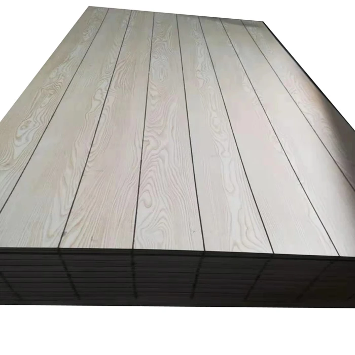 high quality paper overlay grooved plywood