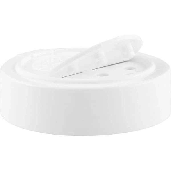 63mm 63-400 White Press-to-Open Cap, 5 Holes With Pressure Sensitive Line