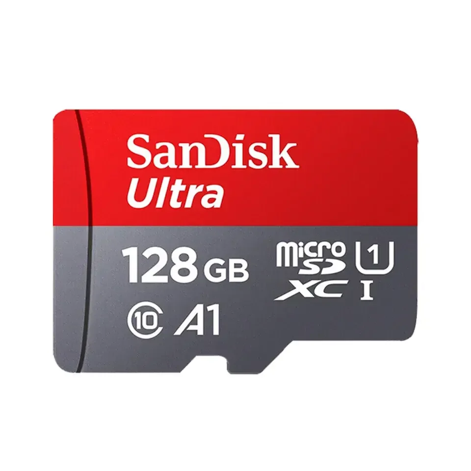100% Оригинальный двойной флеш-накопитель SanDisk Micro TF/SD карты 128 ГБ оперативной памяти, 32 Гб встроенной памяти, 256 ГБ 16 ГБ 64 Гб Ультра карты памяти класса 10 A1 SD карты гарнитура для телефона