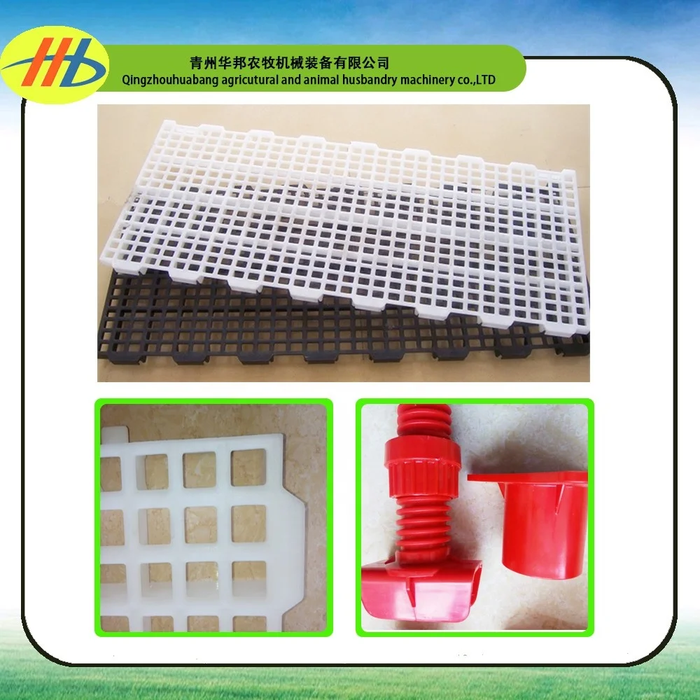 poultry farming plastic raised slat floor for broiler and breeder chicken farm house