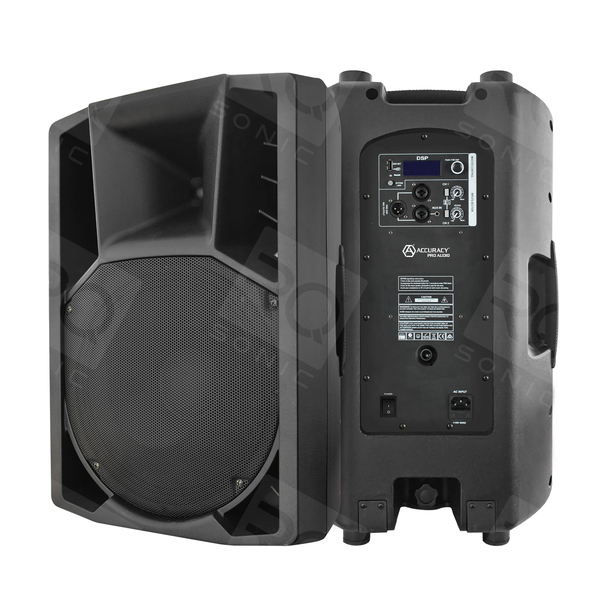 RQSONIC CSZ15ADD Plastic Bluetooth Professional Audio Speaker Active Speakers 15 Inch Professional