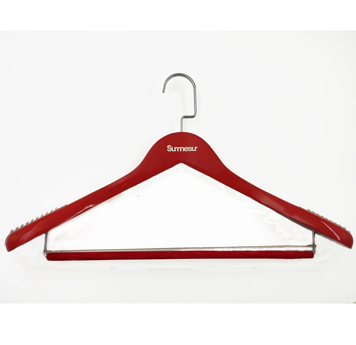 Custom Logo High Luxury Wooden Hanger Cloth Hanger for Suit Cover Pants With Shop Clothes