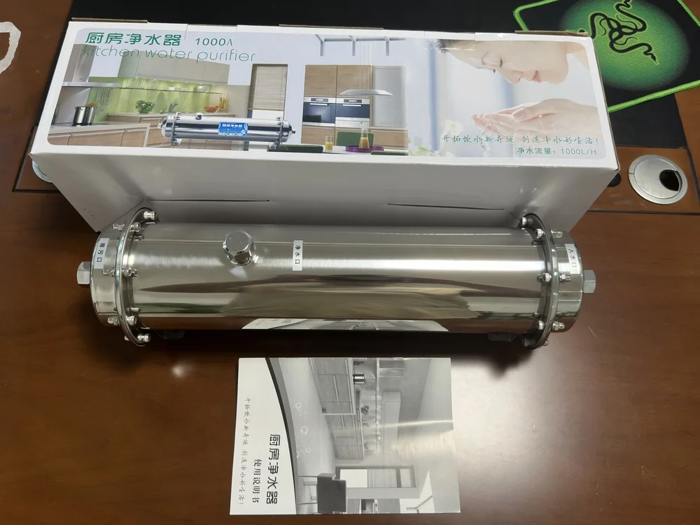 1000L/H kitchen water purifier for whole house drinking water use stainless steel UF filter cartridge home UF water filters