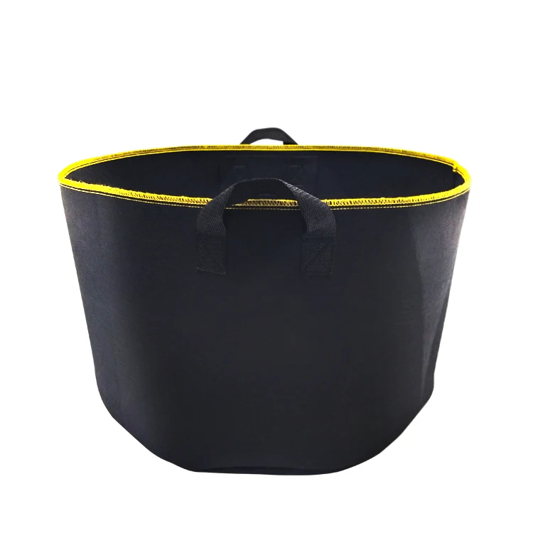 Perfect wholesale custom low cost 100/200/300 Gallon breathable thicken fabric plant pots with handle for tree farms