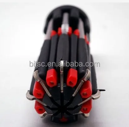 2024  8-in-1 Multifunction Screwdriver Flashlight - Portable Flashlight Tool with Light, Folding Screwdriver with led light