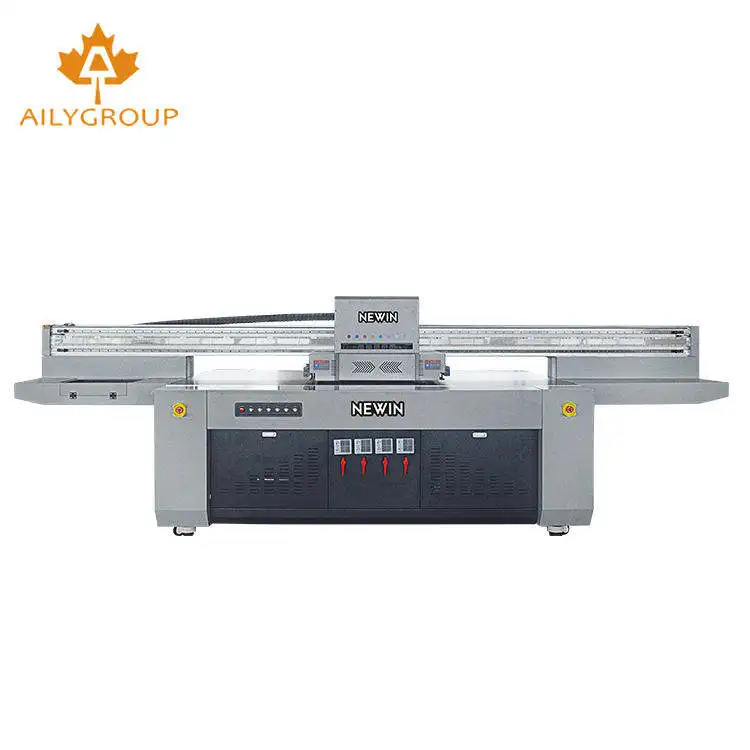 NEWIN Height Adjustable Uv-2513 Uv Flatbed Printer 2513 Ricoh G6 With 3-8pcs Ricoh G5/g6 Print Head