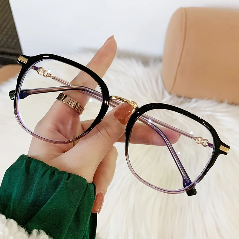 7117 Hot Selling Designer Glasses Anti Blue Light Spring  Fashion Computer Glasses Woman Eyewear