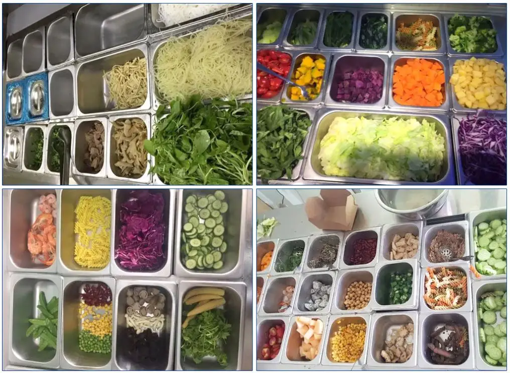 Для пиццы из нержавеющей стали Холодильный стол скамейка salade холодильник для приготовления счетчик охладитель