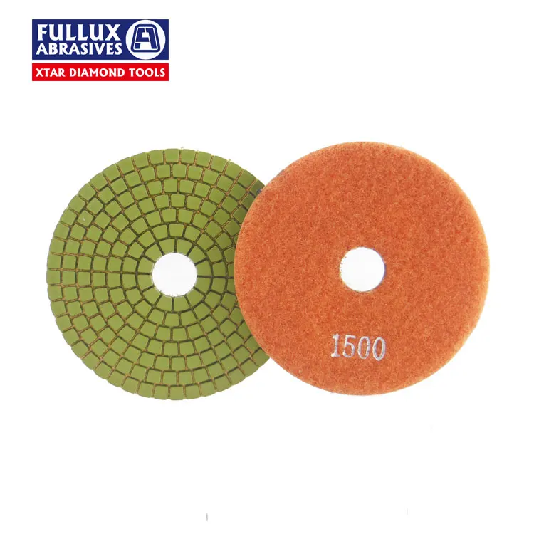 Fullux 7-Steps Diamond wet resin Polishing Pads set For Stone diamond polishing pad resin polishing pad