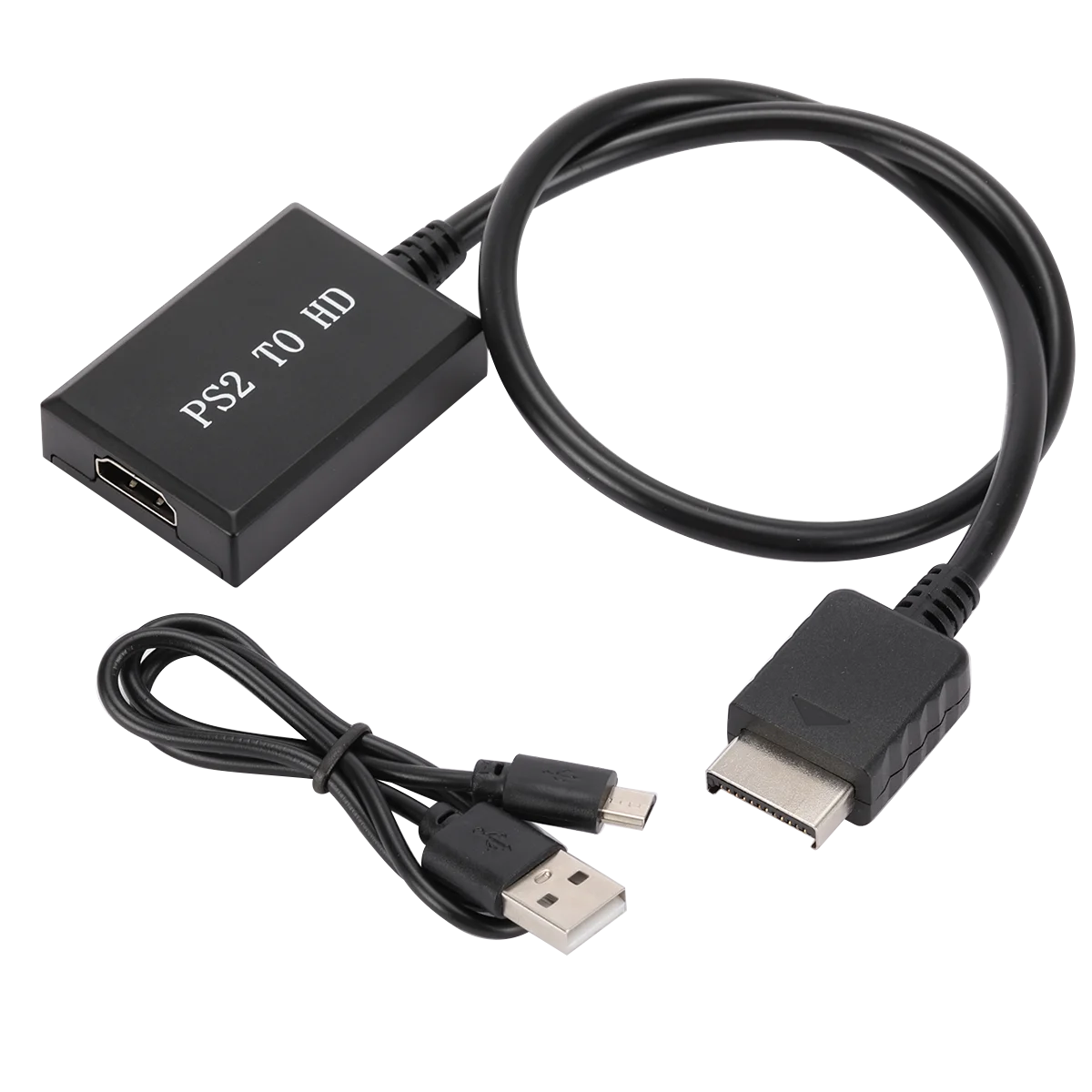PS2 to HDMI with power supply cable PS2 TO HDMI adapter converter Game HD Video adapter