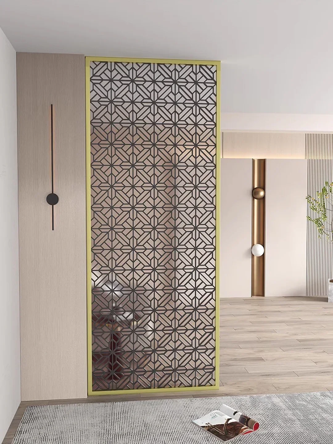 Fashion Furniture Living Room Wall Divider Stainless Steel Dining Room Divider