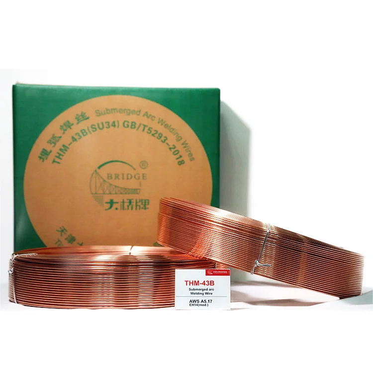 bridge brand SAW Solid Wire   THM-43B AWS  EH14 H10Mn2 Submerged arc mig welding wires