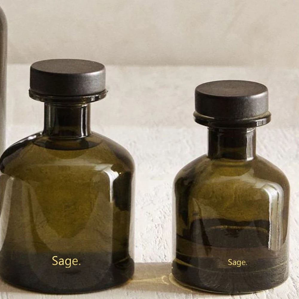 50ml 80ml 150ml 250ml Empty Glass Reed Diffuser Bottle with Stopper Essential Oil Fragrance Bottle