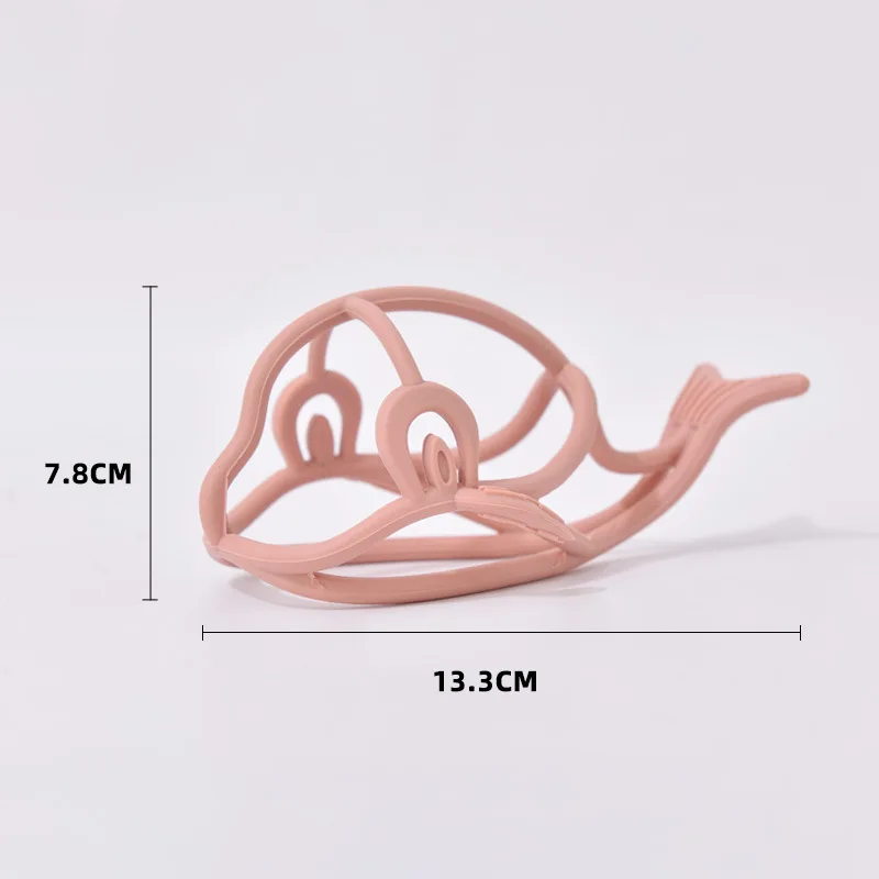 Manufacturer Promotional Wholesale Animal Whale Shape Food Grade Silicone Teether Toy