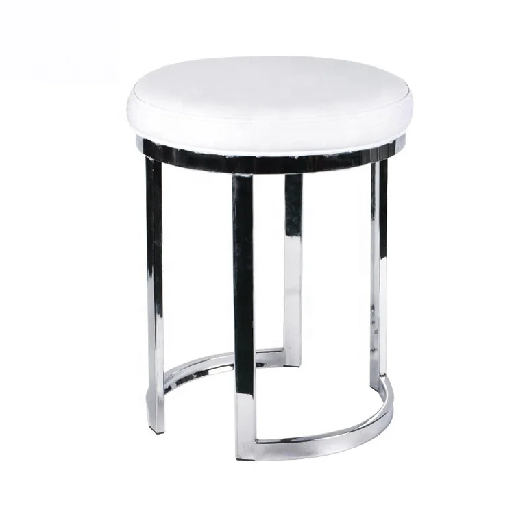 
High quality furniture leather ottoman stool 