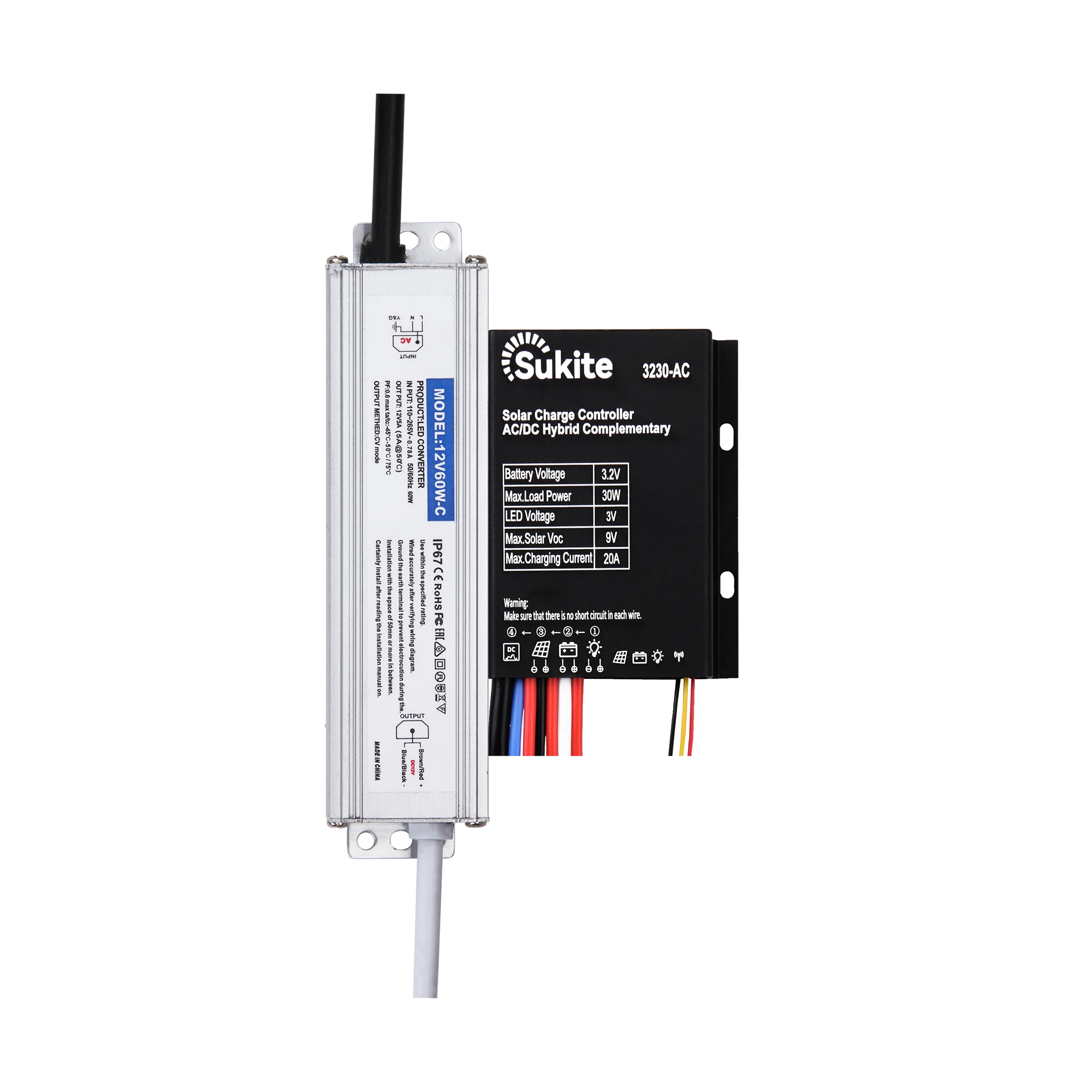 Sukite High Quality AD/DC Hybrid Complementary Solar Controller PWM Lighting Regulation Control Board Factory Direct Sales