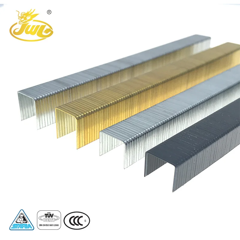 High Demand Products 4-22 Mm Leg Length Galvanized Steel Wire U-Type Nails 10J Series Nails