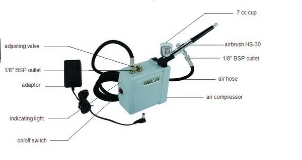 HS08AC-SK air compressor for sale nail air brush