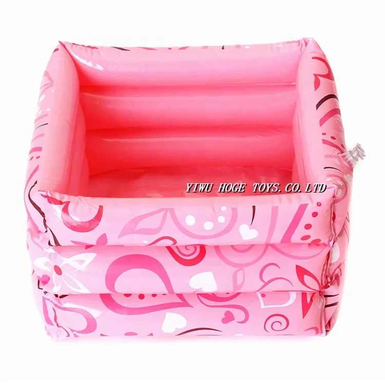 6 P PVC Grey inflatable foot bath tub  foot spa with hand pump