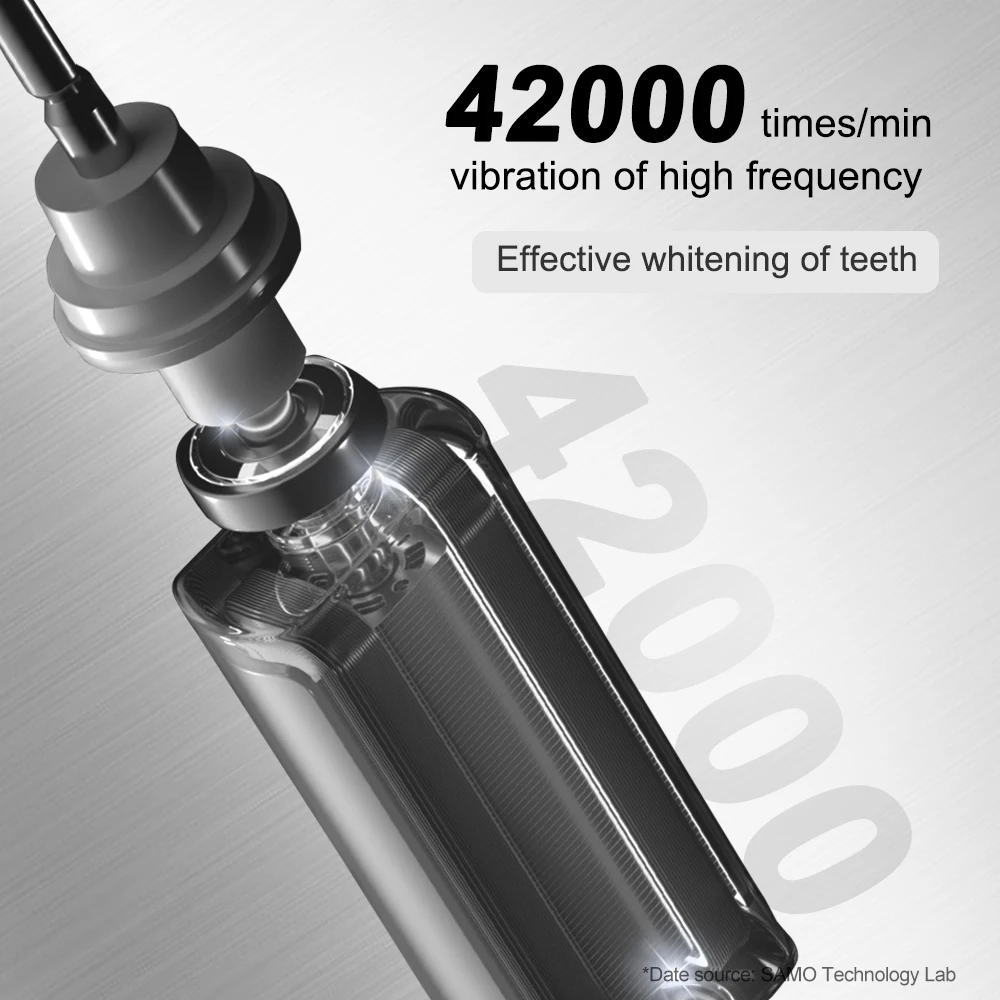 New Hot Selling Wholesale 8 heads family Using Waterproof Box Power Battery Soft Gift Packing Dupont Electric Sonic Toothbrush