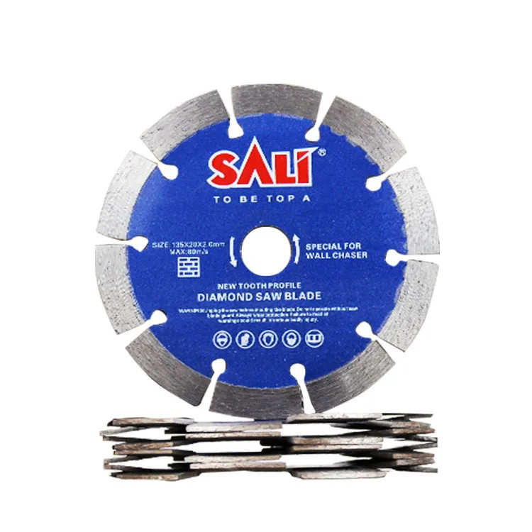 SALI High Quality Professional Diamond Saw Blade Diamond Cutting Disc Cold Press Hard for Wall Chaser Cup-shaped Ti-coated 1.8mm