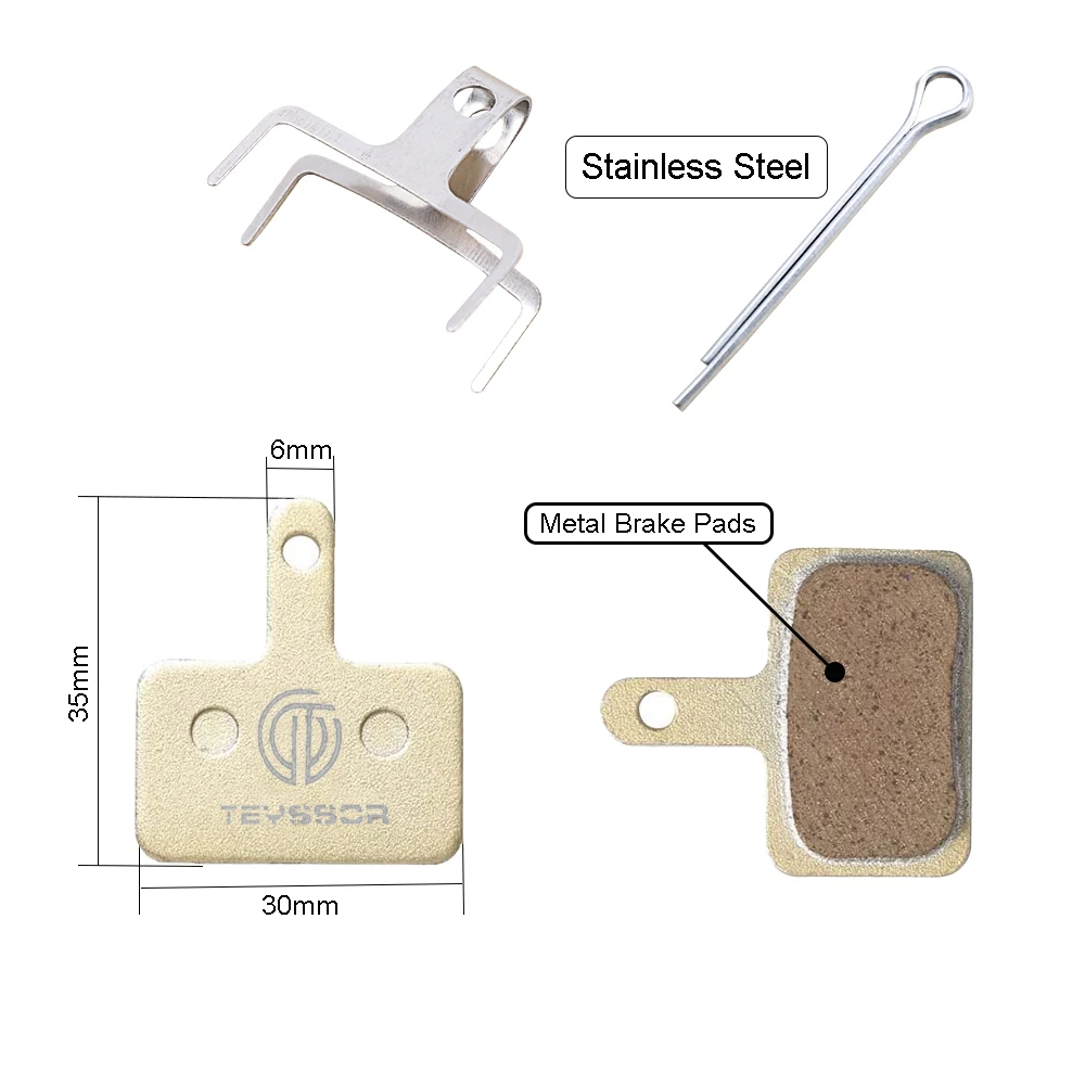 Wholesale Bicycle Resin Semi-Metallic Mtb Shimano Disc Brake Sintered Pads