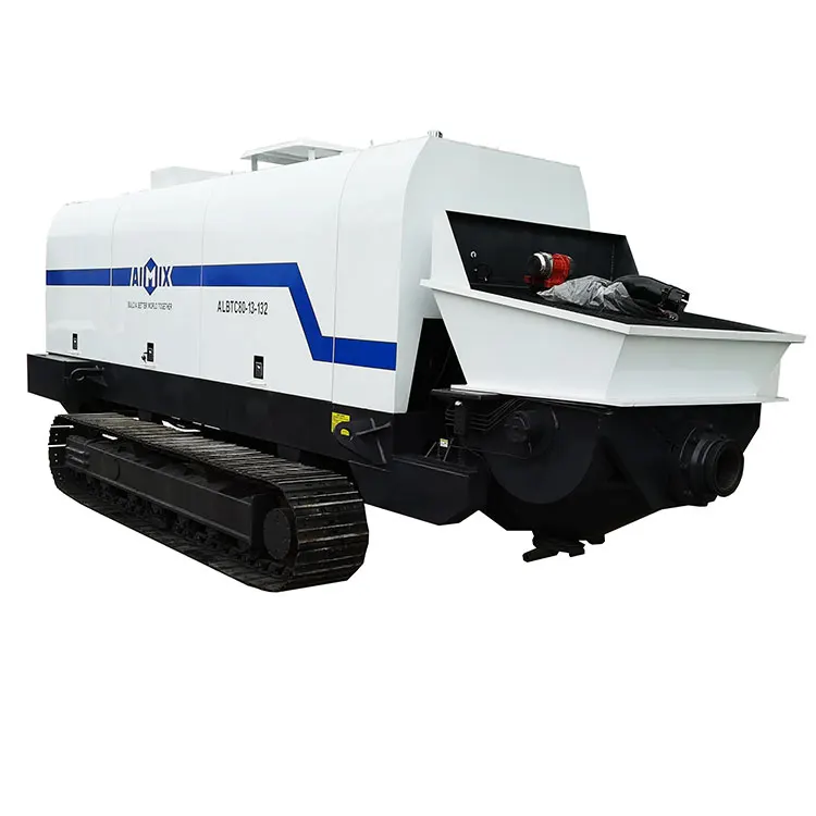 Aimix track concrete pump ready mix concrete mixer pump