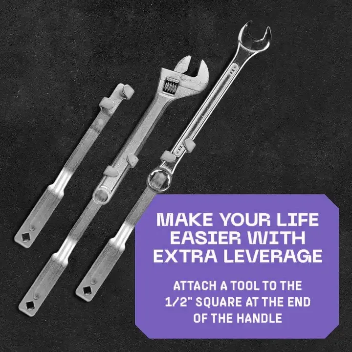 34CM Universal Wrench Extender Tool Bar Extra Long Torque Adapter Wrench Extension For Hard to Reach Areas Ideal for Mechanics